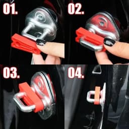 4 Pcs/Set Car Door Latch Shock Absorber Pads Door Lock Shock Absorbers & Buffering Seals Anti-Vibration Kit for Toyota Camry