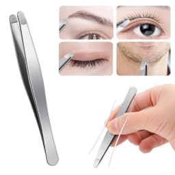 1Pc New Eyebrow Tweezers Non-slip Makeup Remover Tweezer Tools Stainless Steel Face Hair Women Removal Clip