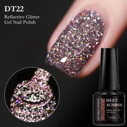 7ml Reflective Glitter Gel Nail Polish Semi Permanent Soaking Nail Art Varnish Alcohol-Free Salon Quality Manicure DIY Design