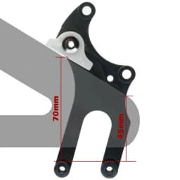 Bicycle No Disc Frame Mount Disc Brake Conversion Adapter MTB Road Bike Disc Brake Conversion Seat For Cycling Bike Part