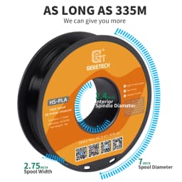 GEEETECH High Speed PLA 3D Printer Filament 1kg 1.75mm, Better Fluidity, Faster Curing & Printing Speed, Higher Printing Quality