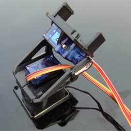 2 Axis Servo Gimbal Bracket FPV PTZ Pan/Tilt Camera Platform Anti-Vibration Camera Mount Sets for Aircraft Robot Cars 9g Servo