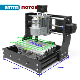 RATTM 1610 Pro Mini CNC Milling Machine Upgrade GRBL DIY 3 Axis Laser Engraving Machine CNC Router Table for PCB Wood Cutter