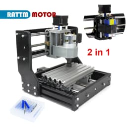 RATTM 1610 Pro Mini CNC Milling Machine Upgrade GRBL DIY 3 Axis Laser Engraving Machine CNC Router Table for PCB Wood Cutter