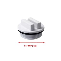 1.5 Inch Threaded Pool Return Line Plug With O-ring Suitable For Most Pools, Swimming Pool Accessories