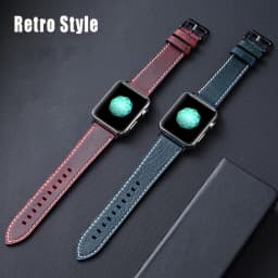 Leather strap For Apple watch band 44mm 40mm iWatch band 38mm 42mm Genuine leather bracelet Apple watch 6 5 4 3 se 44 40 42 38mm