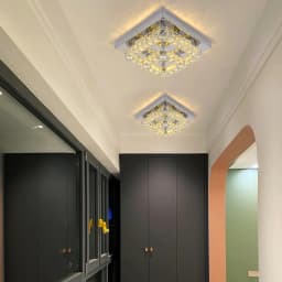 Crystal Led Ceiling Light 3 Side Crystal Chandeliers Changeable Lamp Home Decor Nordic Indoor Lighting Fixtures for Living Room