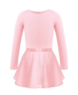 ChicTry Kids Ballet Tutu Dance Class Performance Dress Children Girls Gymnastics Leotard Dancewear Clothes with Tied Skirt Set