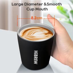HiBREW Portable Hanging Ear Style Coffee Thermal mug Foldable filter Stainless steel double wall