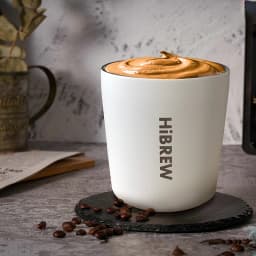 HiBREW Portable Hanging Ear Style Coffee Thermal mug Foldable filter Stainless steel double wall