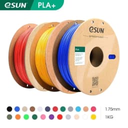 ESUN 3D Printer Filament PLA+ 1.75mm Dimensional Accuracy +/- 0.03mm 1KG (2.2 LBS) Spool 3D Printing Material for 3D Printers