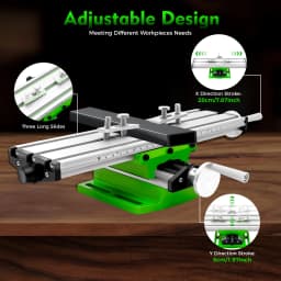 Mini Multifunction Drilling&Milling Machine Worktable Drill Vise Fixture Table Machine Tool for Bench Drilling Cross Slide Table