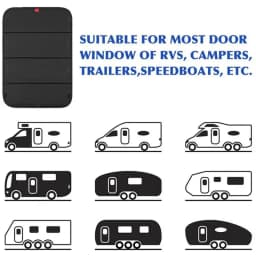 RV Window Shade 25 X 16 Inches Upgraded Foldable RV Vent Insulator UV Rays Protection Camper Trailer Door Window Cover