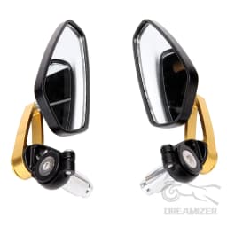 1 Pair 7/8" 22mm Motorcycle Aluminum Bar End Side Rearview Mirror Universal Motorbike Bike Handlebar Rear View Mirrors