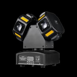 Dual LED 3in1 Mobile Headlights 8x12w RGBW Stroboscopic 8x5w Bright Gold Red Green Star DJ Lighting Effect