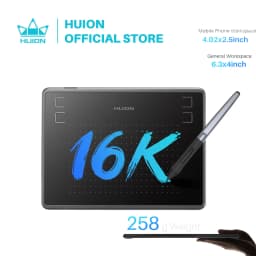 HUION HS64 6x4 Inches Graphic Drawing Tablets Phone Tablet Painting Tools with Battery-Free Stylus for Android Windows and macOS