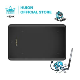 HUION H420X Graphics Tablet 4.17 X 2.6 Inch Digital Tablet Graphic Tablet for Drawing Painting with Battery-Free Pen PW100 8192