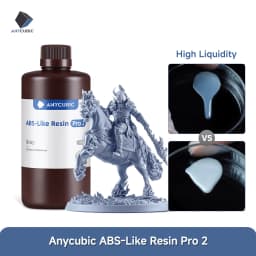 New 2 pieces/lot ANYCUBIC ABS Like+ UV Curing 405nm Standard Photopolymer Resin ABS 3D Resin High Precision for LCD