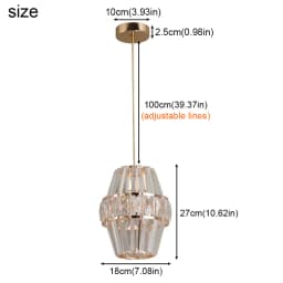 Nordic Chandelier Room Decor Led Pendant Light Modern Dining Room K9 Crystal Hanging Lamps For Ceiling Luxury Lustre Fixture