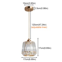 Nordic Chandelier Room Decor Led Pendant Light Modern Dining Room K9 Crystal Hanging Lamps For Ceiling Luxury Lustre Fixture