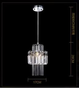 Nordic Chandelier Room Decor Led Pendant Light Modern Dining Room K9 Crystal Hanging Lamps For Ceiling Luxury Lustre Fixture