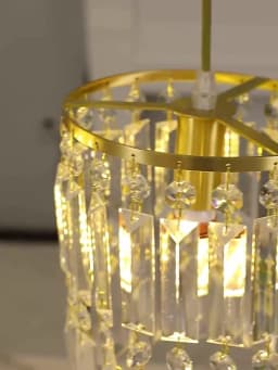 Nordic Chandelier Room Decor Led Pendant Light Modern Dining Room K9 Crystal Hanging Lamps For Ceiling Luxury Lustre Fixture