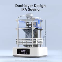 ANYCUBIC Wash & Cure 3 Plus Large Volume Curing Washing Machine For SLA LCD Resin 3D Printer Cleaning Size 228*128*250 mm