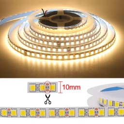 Super Bright LED Strip Light 12V 5M SMD 5054 Waterproof 120Leds/m Flexible LED Pixel Ribbon Tape for Home Decoration 9 Colors