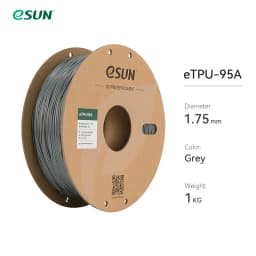 ESUN Flexible TPU Filament 1.75mm, TPU 95A 3D Printer Filament 1KG 2.2 LBS Spool 3D Printing Material TPU 95A For 3D Printers