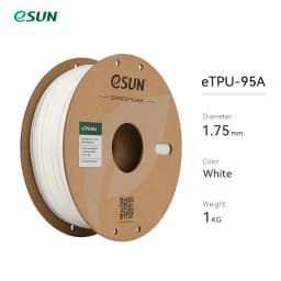 ESUN Flexible TPU Filament 1.75mm, TPU 95A 3D Printer Filament 1KG 2.2 LBS Spool 3D Printing Material TPU 95A For 3D Printers
