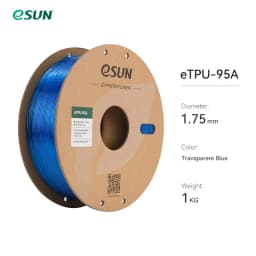 ESUN Flexible TPU Filament 1.75mm, TPU 95A 3D Printer Filament 1KG 2.2 LBS Spool 3D Printing Material TPU 95A For 3D Printers