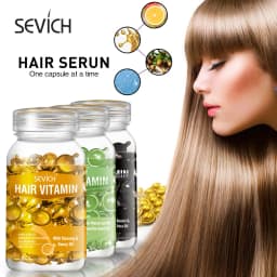 Sevich 3PCS/SET Keratin Complex Oil Hair Vitamin Capsule Set Moroccan Hair Care Oil Smooth Repair Damaged Hair Treatment Serum