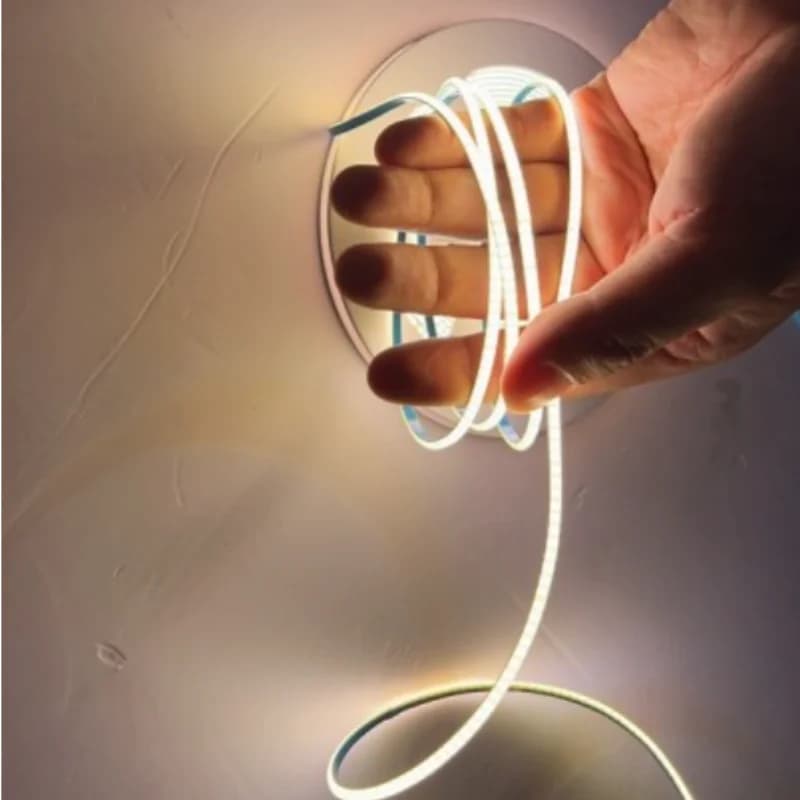 3mm Ultra Super Thin COB LED Strip Light 5M 12V 24V 384Led Fine Linear Flexible LED Strip Bar Tape For Room Decor Lights