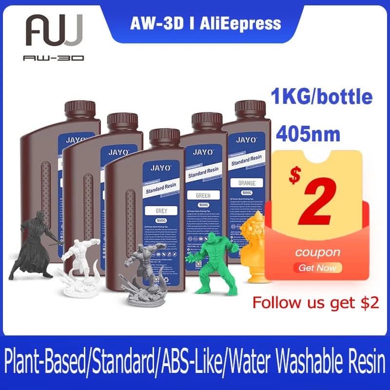 JAYO 5kg Liquid Photopolymer Resin high precision UV Resin apply Photon/Photon S/Photon Mono For LCD 3D Printer Printing Materia