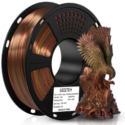 GEEETECH 3D Silk PLA Filament 1kg 1.75mm Spool Wire for 3D Printer Material, Safety, Vacuum Packaging, Special Color, Bubble Fre