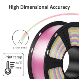 GEEETECH 3D Silk PLA Filament 1kg 1.75mm Spool Wire for 3D Printer Material, Safety, Vacuum Packaging, Special Color, Bubble Fre