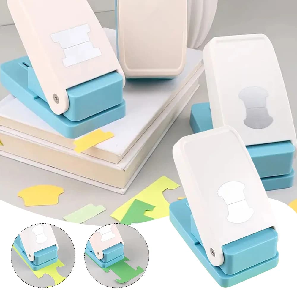 Creative Children Handmade Embossing Machine for DIY Index Stickers Scrapbooking Divider Page Hole Punch Label Punching Machine