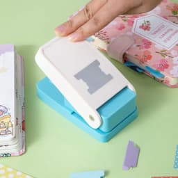 Creative Children Handmade Embossing Machine for DIY Index Stickers Scrapbooking Divider Page Hole Punch Label Punching Machine