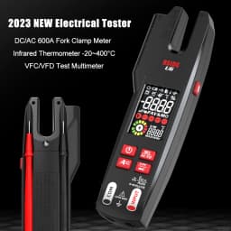 BSIDE Professional Digital Clamp Meter U6 Fork 600A Ammeter Pliers T-RMS DC AC Current OpenJaw Electrical Tester Auto Multimeter