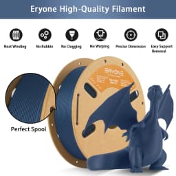 ERYONE 1KG/3KG/5KG/10KG Promotion Hyper Speed Matte PLA Filament Perfect Spool 1.75mm ±0.03mm Filament for FDM 3D Printing