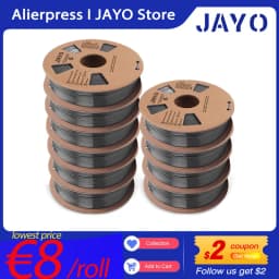 JAYO PLA Meta/PETG/SILK/PLA PLUS/ABS/TPU Filament 3D Printer 1.75mm 10Rolls for FDM 100%No bubbel 3D Printer Materials DIY Gift