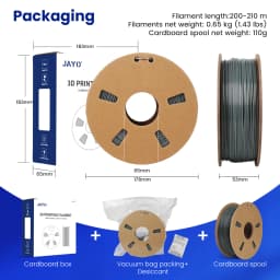 JAYO PLA Meta/PETG/SILK/PLA PLUS/ABS/TPU Filament 3D Printer 1.75mm 10Rolls for FDM 100%No bubbel 3D Printer Materials DIY Gift
