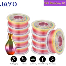 JAYO PLA Meta/PETG/SILK/PLA PLUS/ABS/TPU Filament 3D Printer 1.75mm 10Rolls for FDM 100%No bubbel 3D Printer Materials DIY Gift
