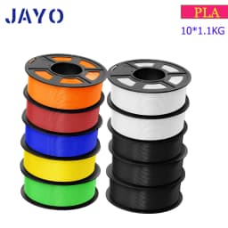 JAYO PLA Meta/PETG/SILK/PLA PLUS/ABS/TPU Filament 3D Printer 1.75mm 10Rolls for FDM 100%No bubbel 3D Printer Materials DIY Gift