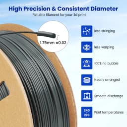 JAYO PLA Meta/PETG/SILK/PLA PLUS/ABS/TPU Filament 3D Printer 1.75mm 10Rolls for FDM 100%No bubbel 3D Printer Materials DIY Gift
