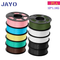 JAYO PLA Meta/PETG/SILK/PLA PLUS/ABS/TPU Filament 3D Printer 1.75mm 10Rolls for FDM 100%No bubbel 3D Printer Materials DIY Gift