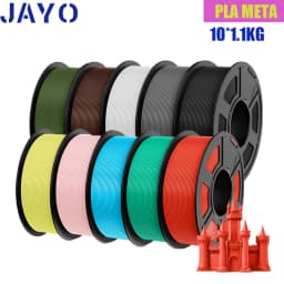 JAYO PLA Meta/PETG/SILK/PLA PLUS/ABS/TPU Filament 3D Printer 1.75mm 10Rolls for FDM 100%No bubbel 3D Printer Materials DIY Gift