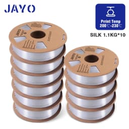 JAYO PLA Meta/PETG/SILK/PLA PLUS/ABS/TPU Filament 3D Printer 1.75mm 10Rolls for FDM 100%No bubbel 3D Printer Materials DIY Gift