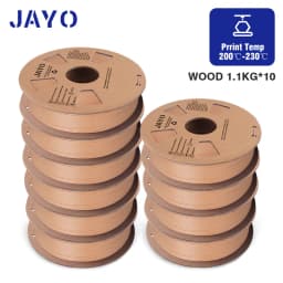 JAYO PLA Meta/PETG/SILK/PLA PLUS/ABS/TPU Filament 3D Printer 1.75mm 10Rolls for FDM 100%No bubbel 3D Printer Materials DIY Gift