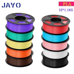 JAYO PLA Meta/PETG/SILK/PLA PLUS/ABS/TPU Filament 3D Printer 1.75mm 10Rolls for FDM 100%No bubbel 3D Printer Materials DIY Gift